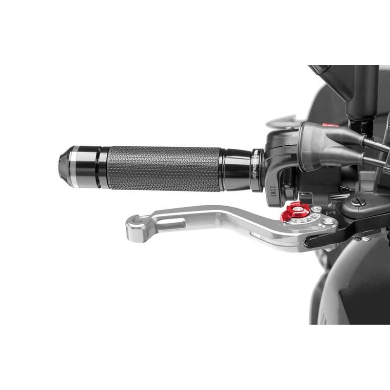 Brake lever without adapter PUIG short silver/red