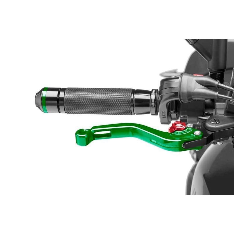 Brake lever without adapter PUIG short green/red