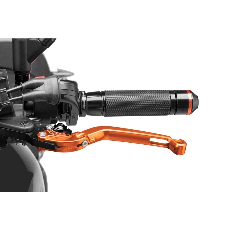 Clutch lever without adapter PUIG foldable orange/black
