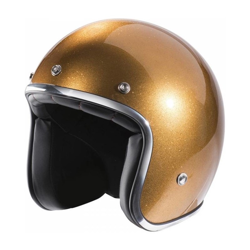 Otwarty kask motocyklowy NOX N242 złoty metaliczny