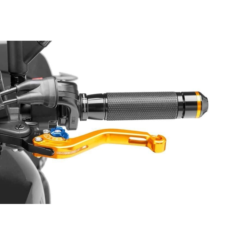 Clutch lever without adapter PUIG short gold/blue