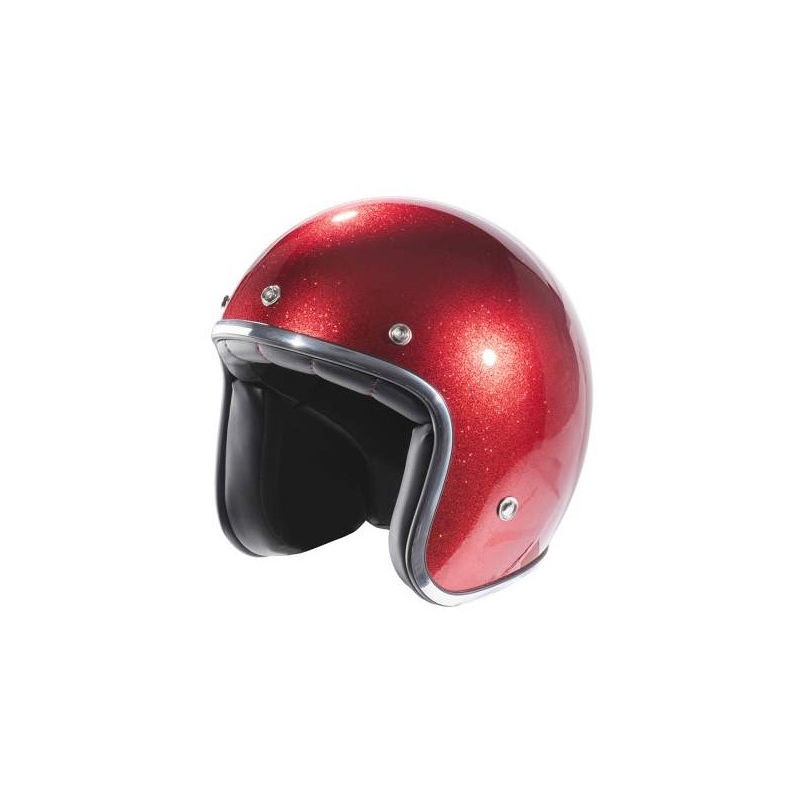 Otwarty kask motocyklowy NOX N242 czerwony metaliczny wyprzedaż