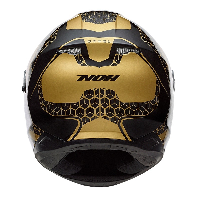 Integralny kask motocyklowy NOX N301 Steel czarno-złoty