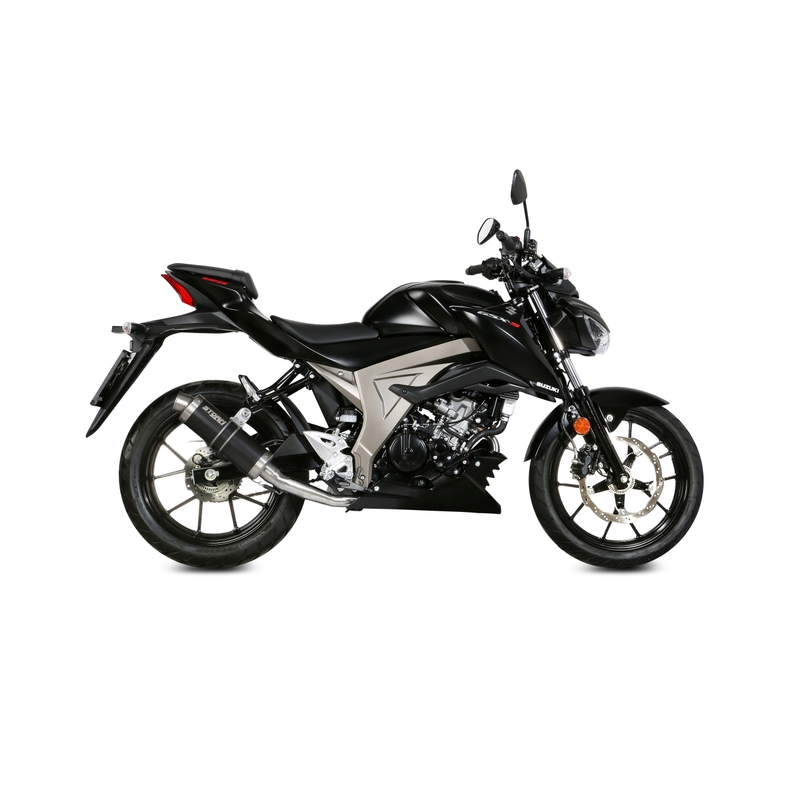 Full exhaust system 1x1 STORM GP Steel black for SUZUKI GSX-S 125 2017-2021, SUZUKI GSX-R 125 2017-2021