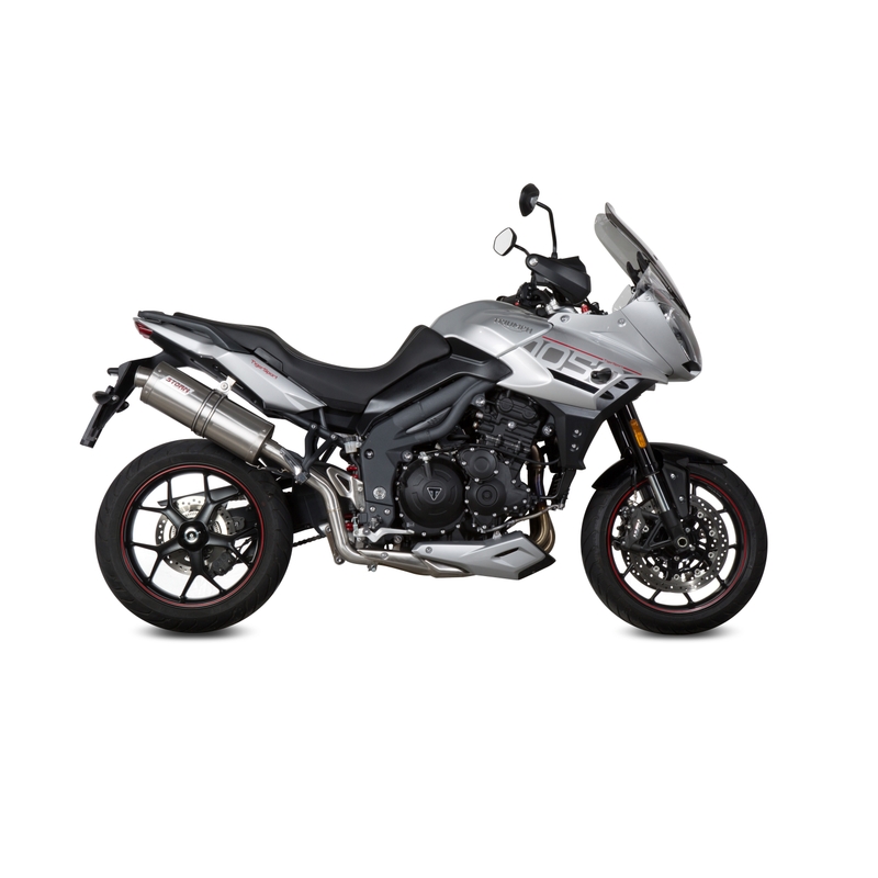 Silencer STORM OVAL Stainless Steel for TRIUMPH Tiger 1050 Sport 2017-2021