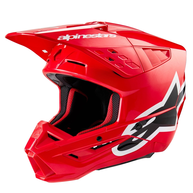 Kask motocrossowy Alpinestars S-M5 Corp czerwony