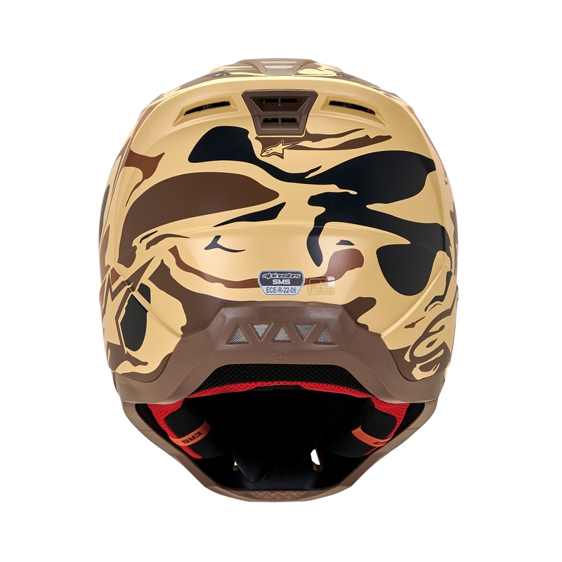 Kask motocrossowy Alpinestars S-M5 Mineral Matte w kolorze ciemnobrązowym w kamuflażu