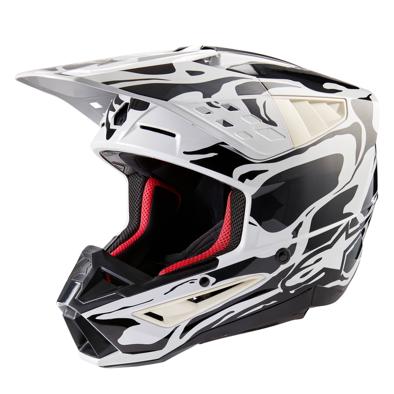 Kask motocrossowy Alpinestars S-M5 w kolorze mineralnej szarości