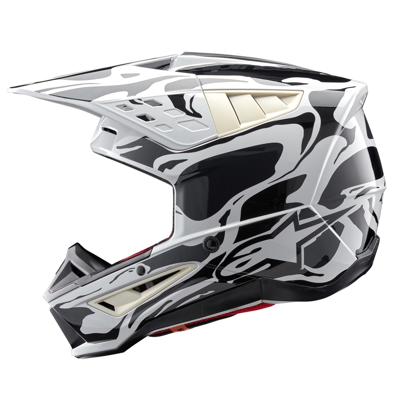 Kask motocrossowy Alpinestars S-M5 w kolorze mineralnej szarości