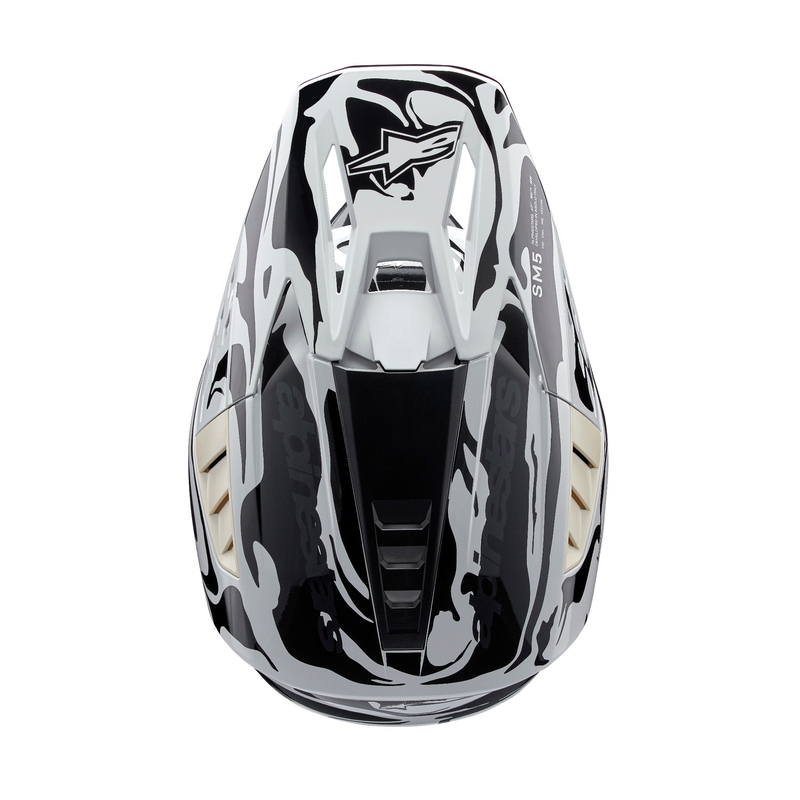 Kask motocrossowy Alpinestars S-M5 w kolorze mineralnej szarości