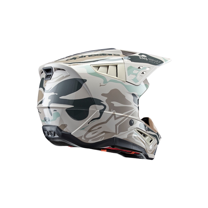 Kask motocrossowy Alpinestars S-M5 Mineralny szaro-zielony kamuflaż