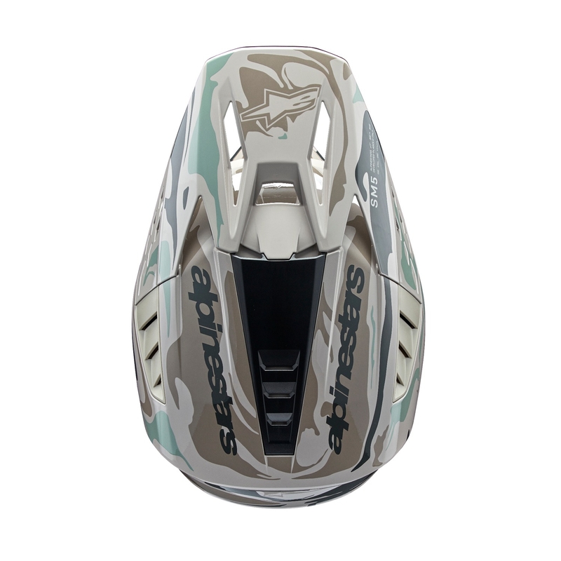 Kask motocrossowy Alpinestars S-M5 Mineralny szaro-zielony kamuflaż