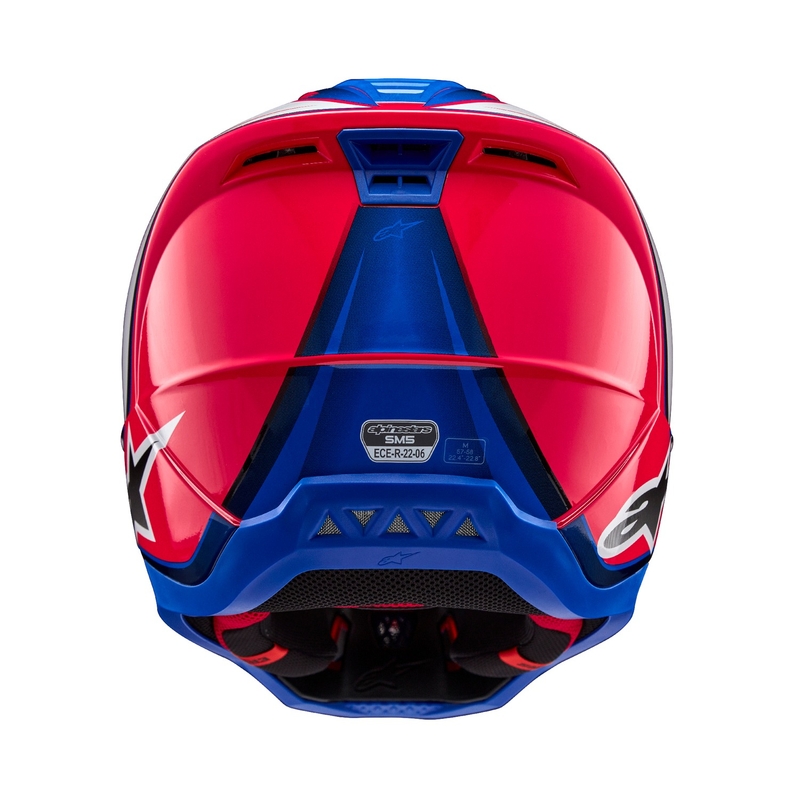 Kask motocrossowy Alpinestars S-M5 Sail biało-różowo-niebieski