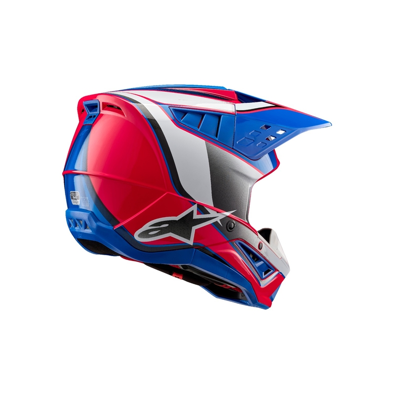 Kask motocrossowy Alpinestars S-M5 Sail biało-różowo-niebieski
