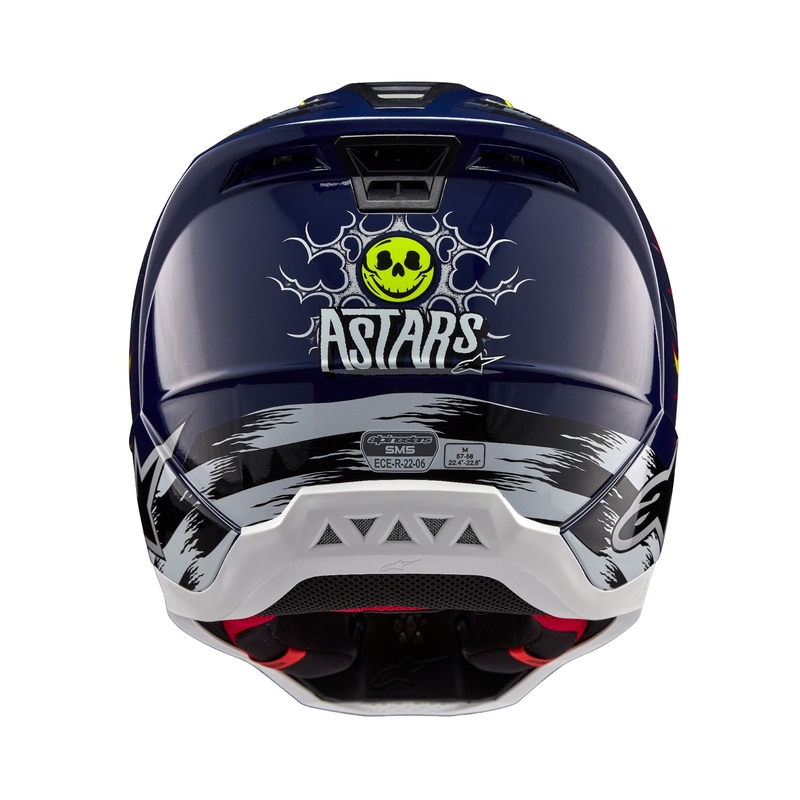 Kask motocrossowy Alpinestars S-M5 Rash niebiesko-fluo żółty