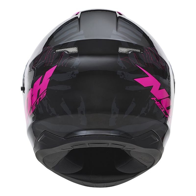 Integralny kask motocyklowy NOX N301 Wild czarno-fluo różowy wyprzedaż