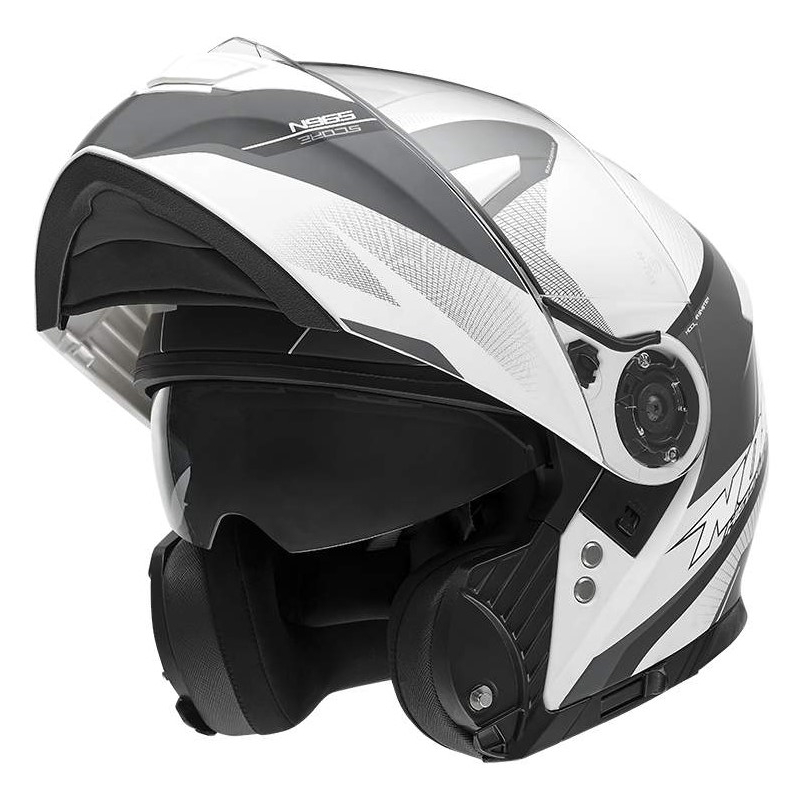 Kask szczękowy NOX N965 Score biało-szaro-czarny wyprzedaż
