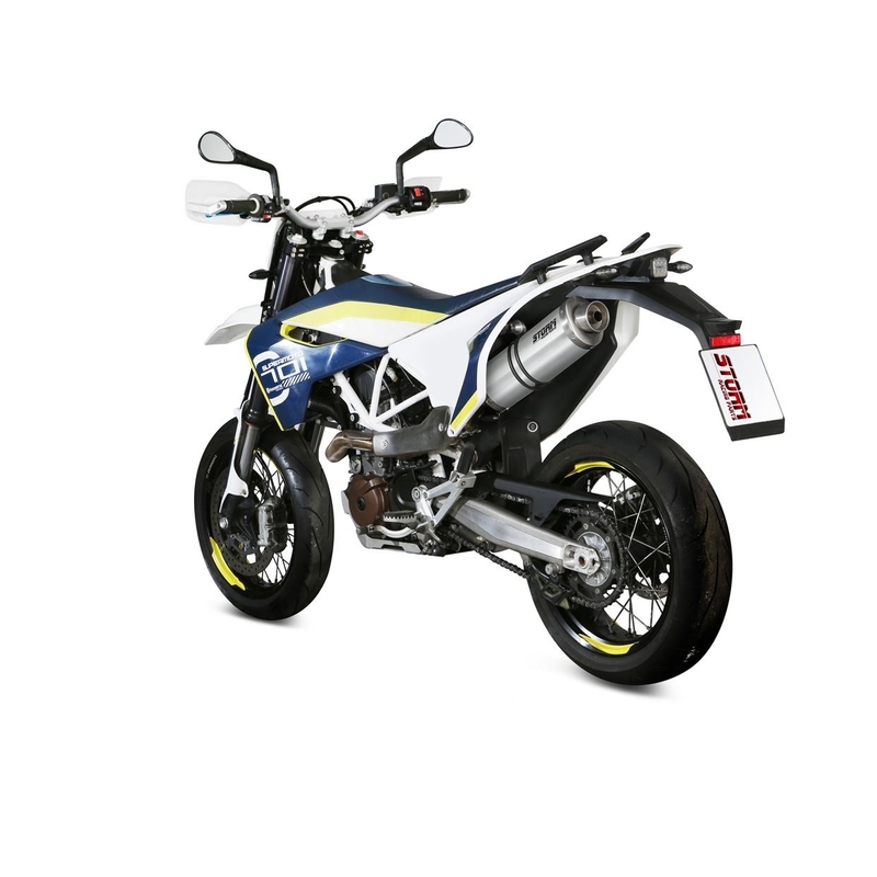 Silencer STORM OVAL Stainless Steel for HUSQVARNA Enduro 701 2017-2020, HUSQVARNA Supermoto 701 2017-2020