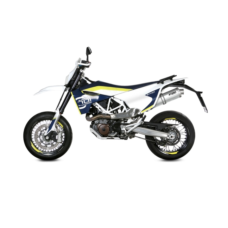 Silencer STORM OVAL Stainless Steel for HUSQVARNA Enduro 701 2017-2020, HUSQVARNA Supermoto 701 2017-2020