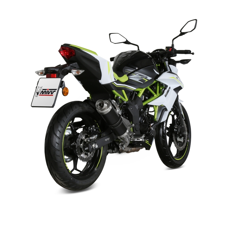 Silencer STORM GP Steel black for KAWASAKI Z 125 2019-2024, KAWASAKI Ninja 125 2019-2024