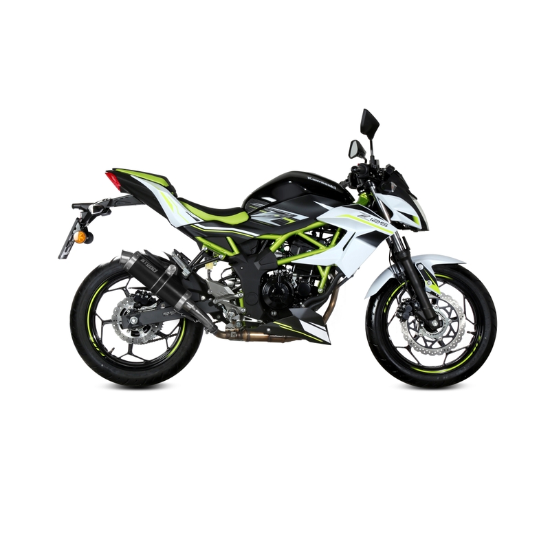 Silencer STORM GP Steel black for KAWASAKI Z 125 2019-2024, KAWASAKI Ninja 125 2019-2024