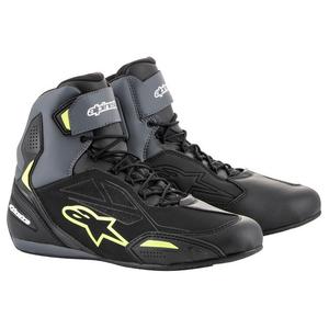 Buty motocyklowe Alpinestars Faster-3 Drystar czarno-szaro-fluo żółte