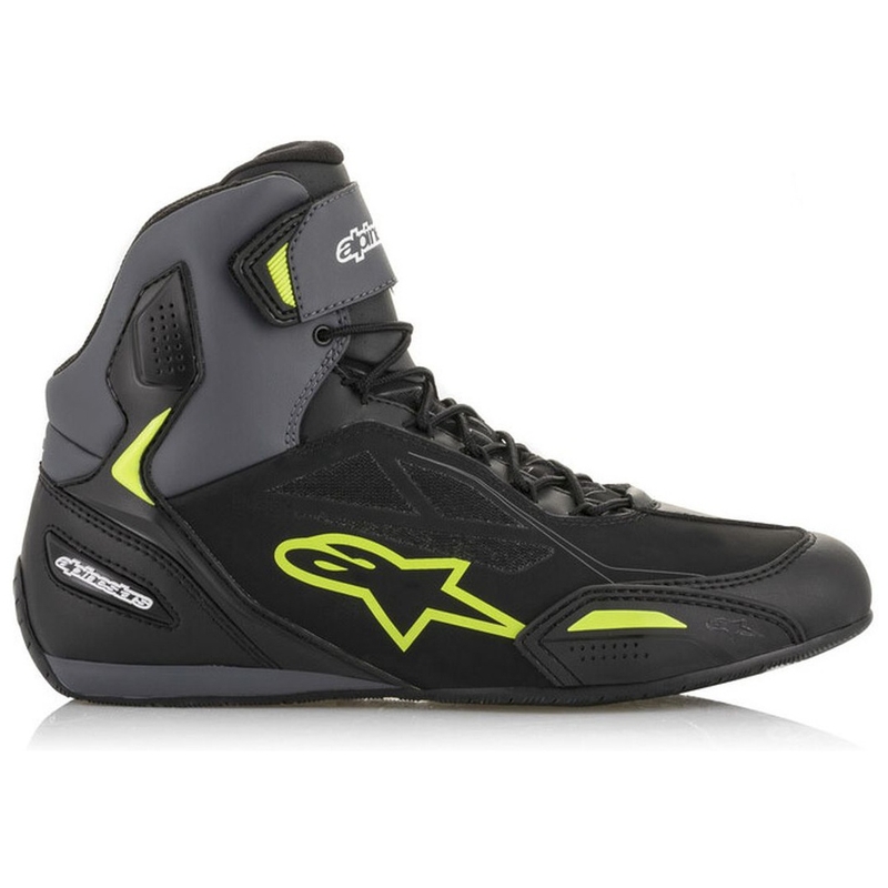 Buty motocyklowe Alpinestars Faster-3 Drystar czarno-szaro-fluo żółte