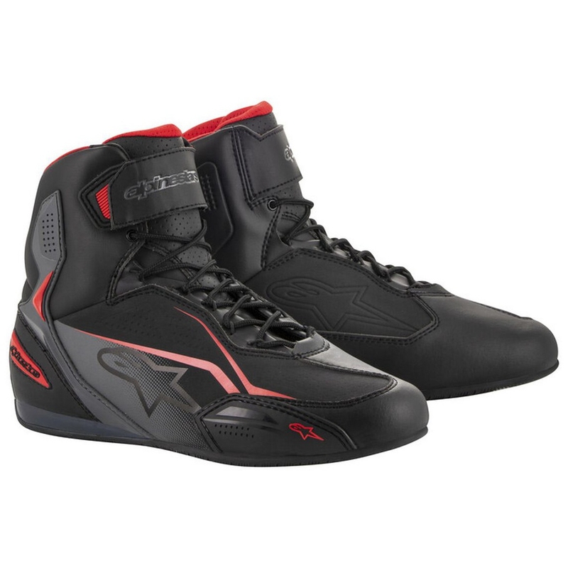Buty motocyklowe Alpinestars Faster-3 czarno-szaro-czerwone