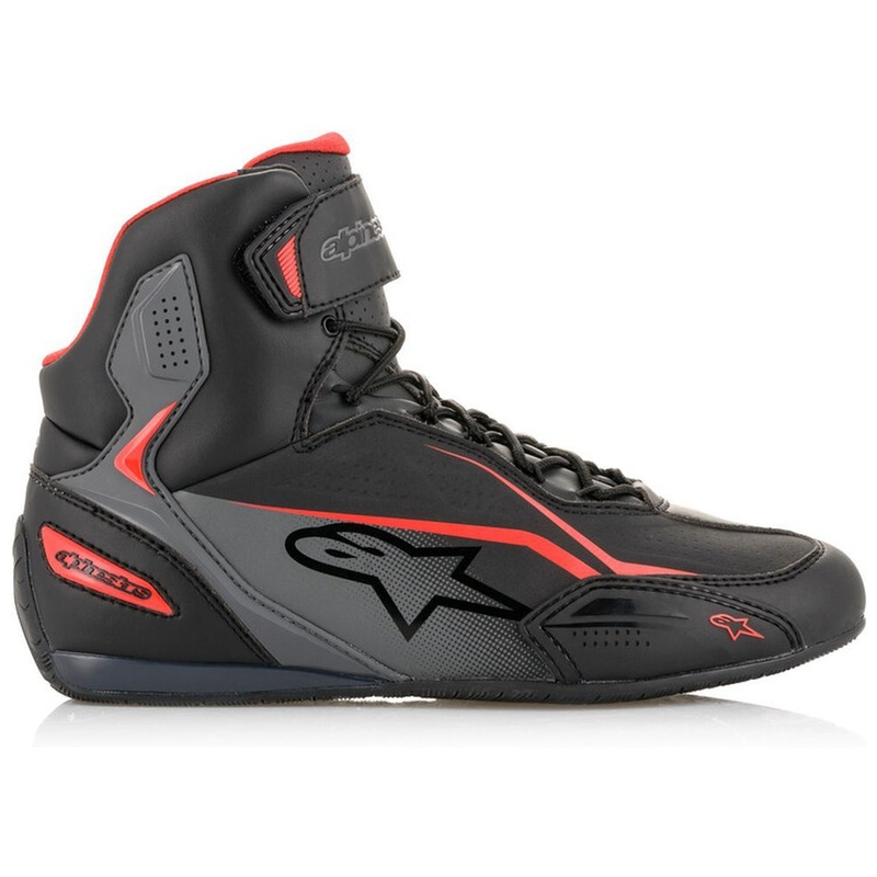 Buty motocyklowe Alpinestars Faster-3 czarno-szaro-czerwone