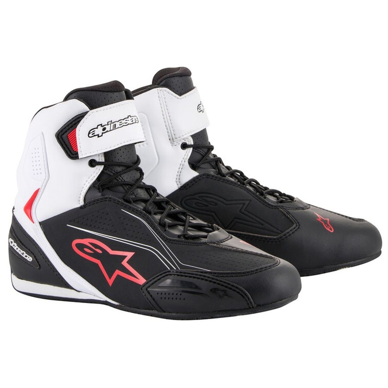 Buty motocyklowe Alpinestars Faster-3 czarno-biało-czerwone