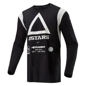 Czarna koszulka motocrossowa Alpinestars Techdura