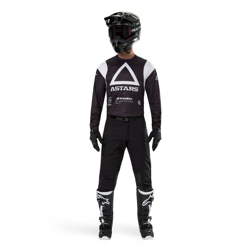Czarna koszulka motocrossowa Alpinestars Techdura