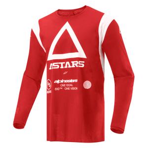 Koszulka motocrossowa Alpinestars Techdura fluo czerwona