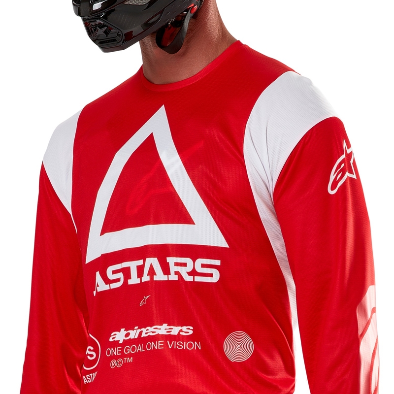 Koszulka motocrossowa Alpinestars Techdura fluo czerwona