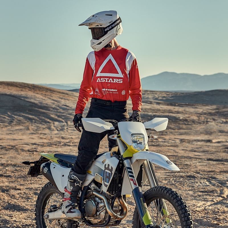 Koszulka motocrossowa Alpinestars Techdura fluo czerwona