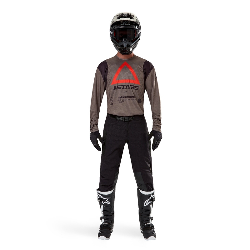 Koszulka motocrossowa Alpinestars Techdura w kolorze brązowym