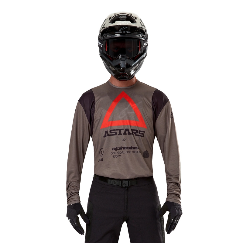 Koszulka motocrossowa Alpinestars Techdura w kolorze brązowym