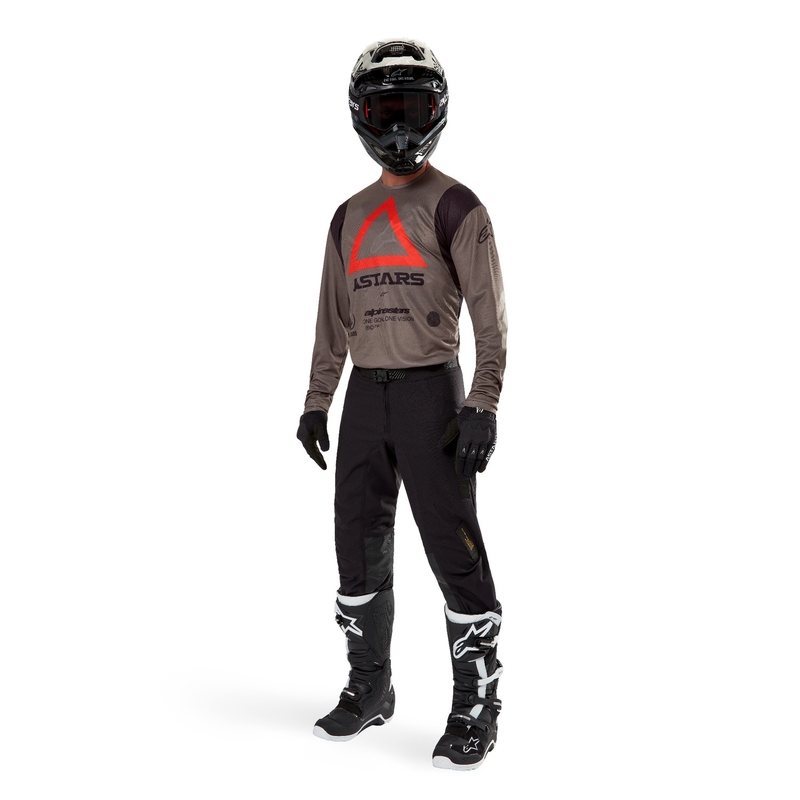 Koszulka motocrossowa Alpinestars Techdura w kolorze brązowym