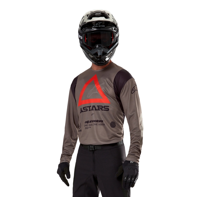 Koszulka motocrossowa Alpinestars Techdura w kolorze brązowym