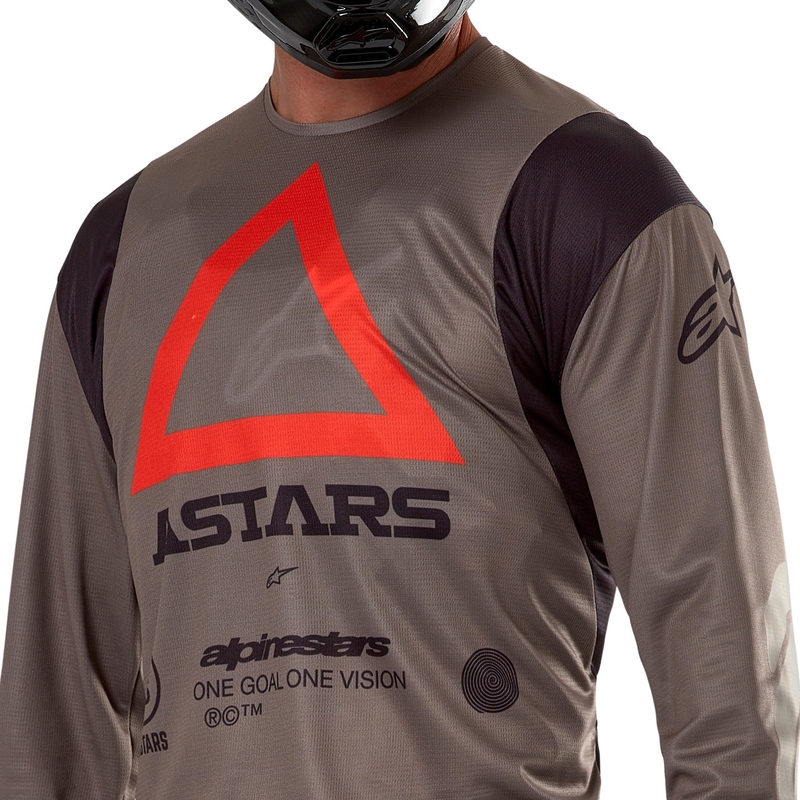 Koszulka motocrossowa Alpinestars Techdura w kolorze brązowym