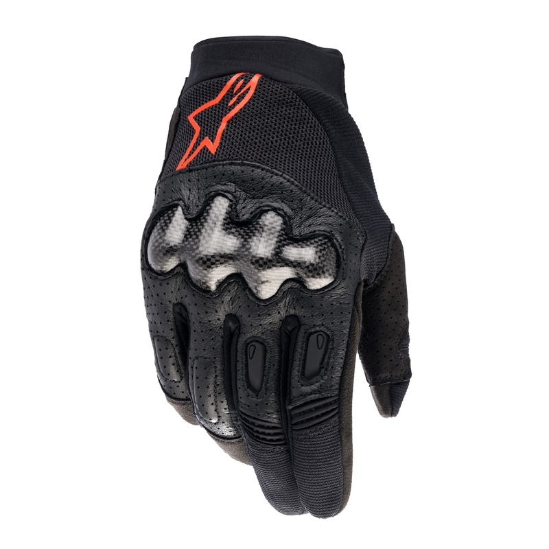 Rękawiczki motocrossowe Alpinestars Megawatt 2 w kolorze czarno-fluoczerwonym