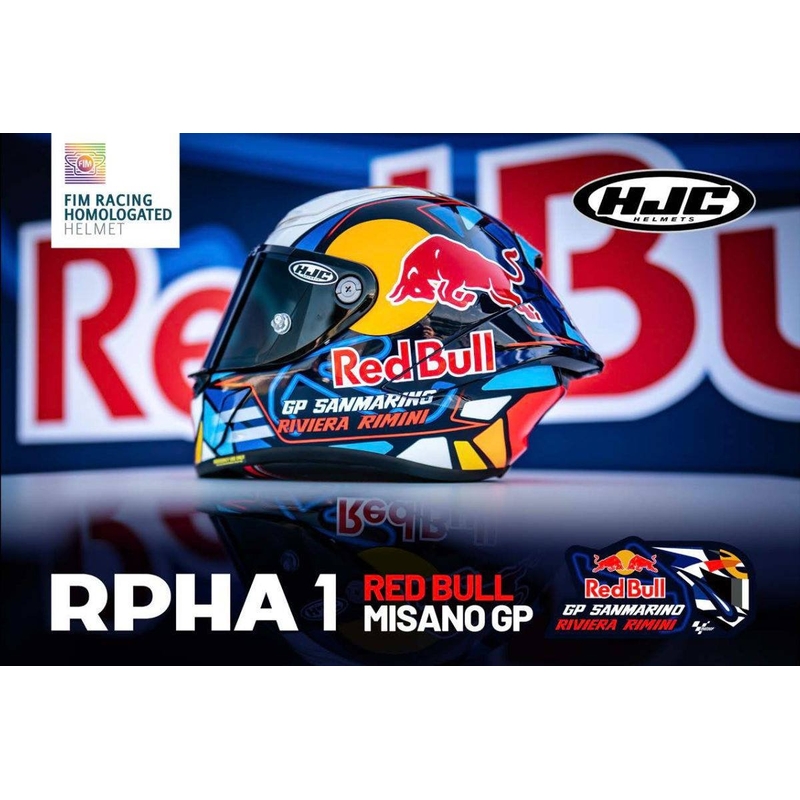 Zintegrowany kask motocyklowy HJC RPHA Redbull Misano GP MC21 wielokolorowy