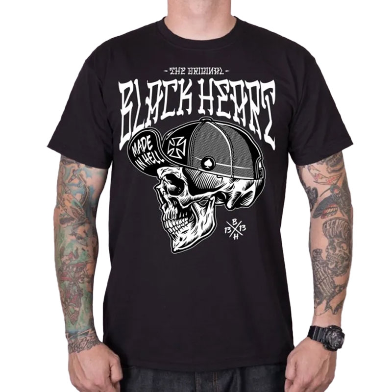 T-shirt Black Heart Mad Mike w kolorze czarnym