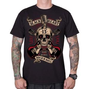T-shirt Black Heart Rock N Roll w kolorze czarnym