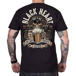 T-shirt Black Heart Beer Biker w kolorze czarnym