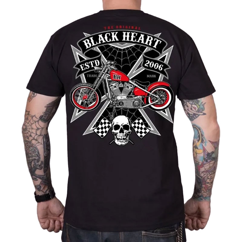 T-shirt Black Heart Rock Iron czarny