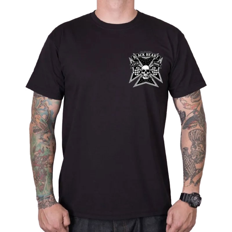 T-shirt Black Heart Rock Iron czarny