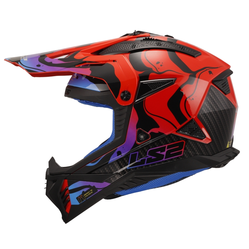 Kask motocrossowy LS2 MX708 Fast II Wash czerwony