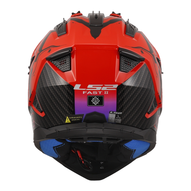 Kask motocrossowy LS2 MX708 Fast II Wash czerwony