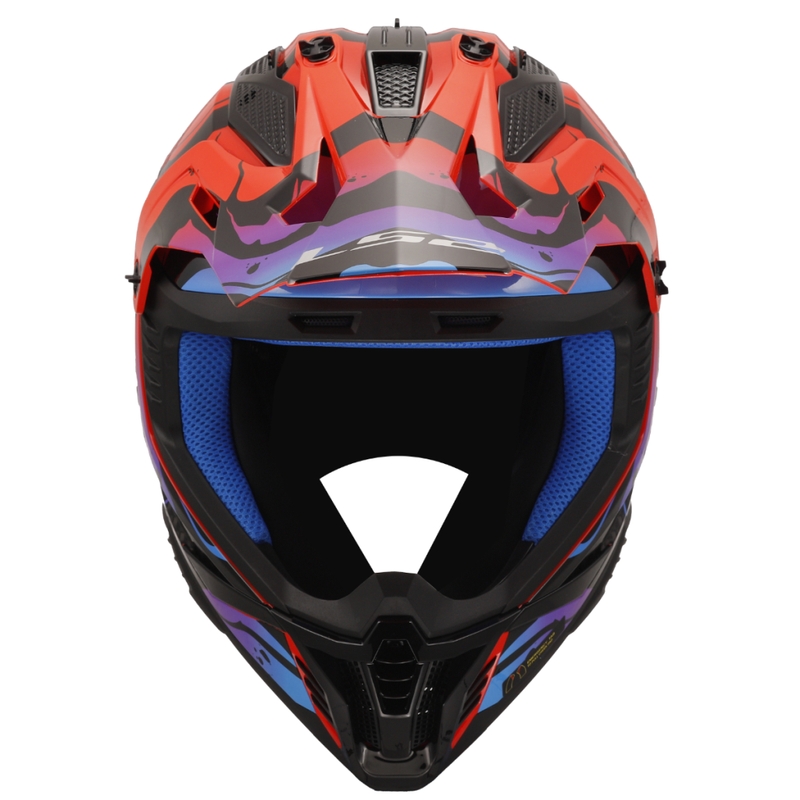Kask motocrossowy LS2 MX708 Fast II Wash czerwony